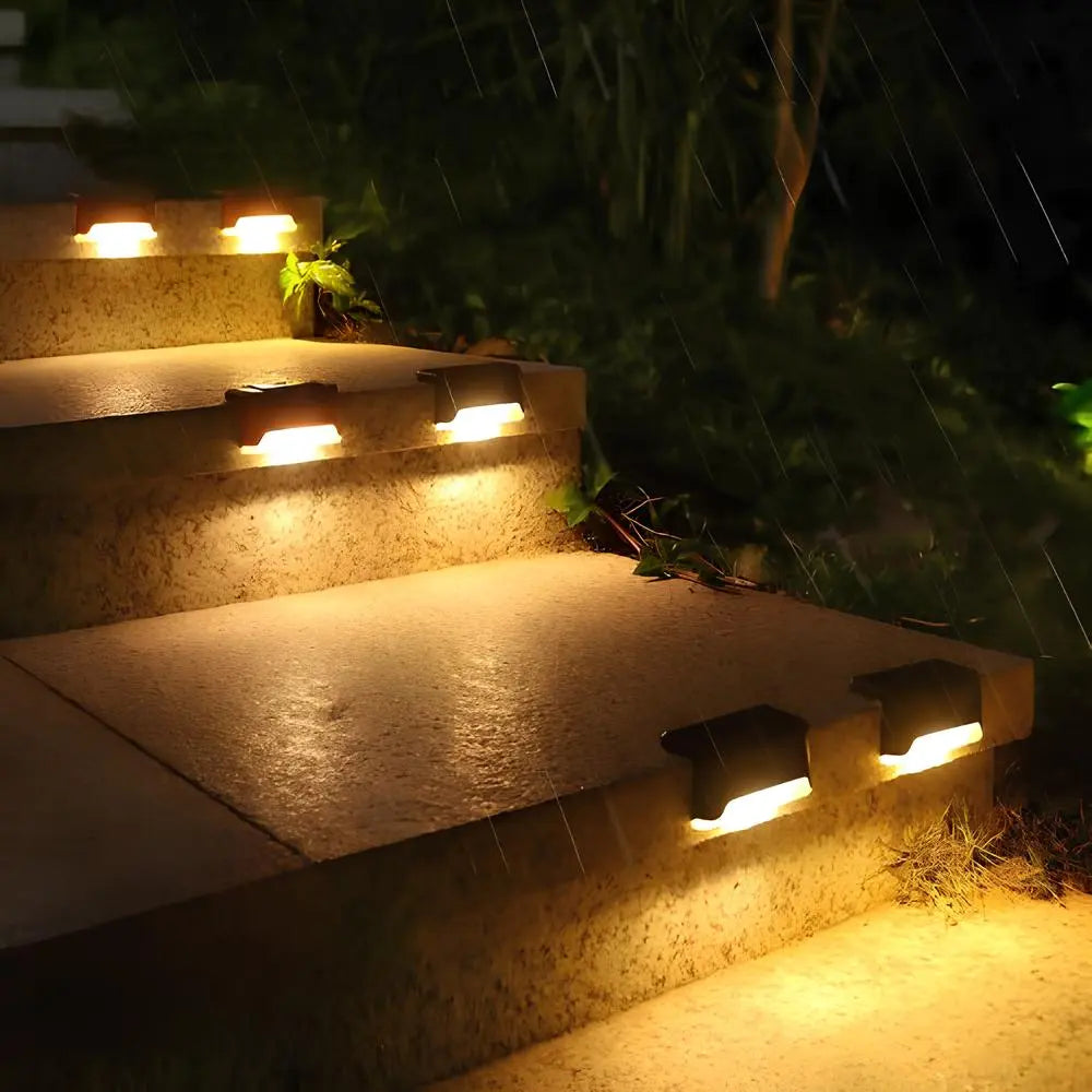 Solar Path Lights LED | 8 or 16 Pack, Brown or Black | IP44 Weatherproof, Automatic Dusk-to-Dawn Sensor, Up to 10 Hour Runtime