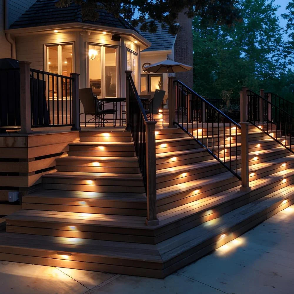 Solar Path Lights LED | 8 or 16 Pack, Brown or Black | IP44 Weatherproof, Automatic Dusk-to-Dawn Sensor, Up to 10 Hour Runtime