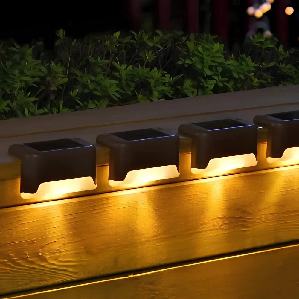 Solar Path Lights LED | 8 or 16 Pack, Brown or Black | IP44 Weatherproof, Automatic Dusk-to-Dawn Sensor, Up to 10 Hour Runtime