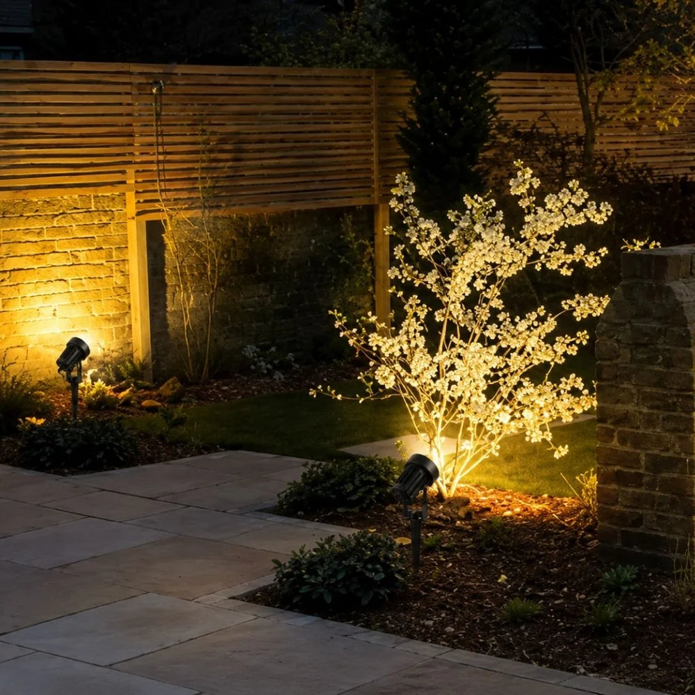 Solar Powered Security Light – 4-Pack Waterproof Garden Spike Lights