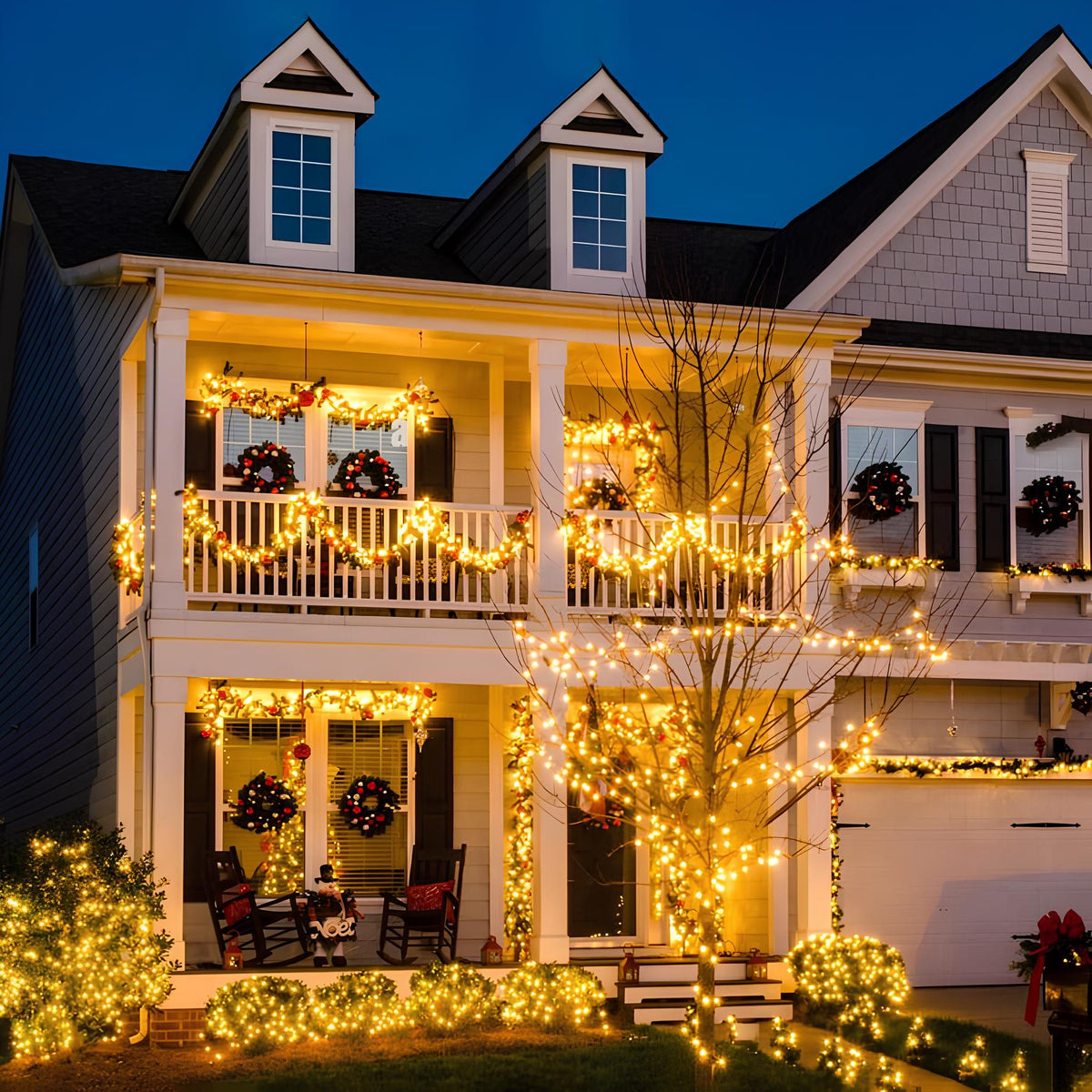 Solar String Fairy Lights | 50-300 LEDs, 8 Colour Options, Up to 30m Length | IP65 Waterproof, Solar Powered, No Wiring