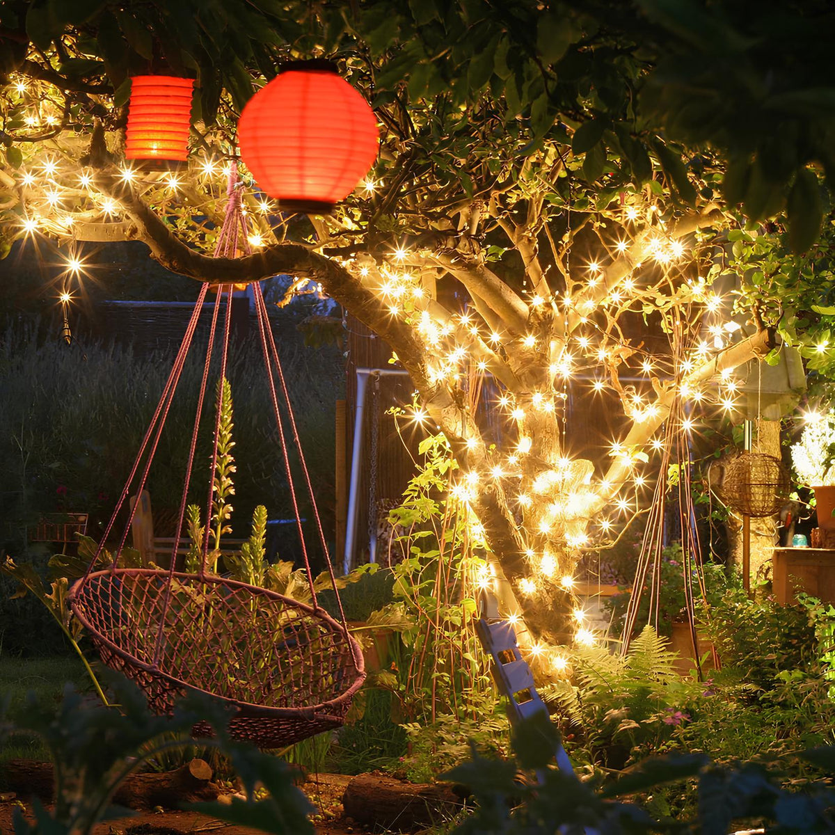 Solar String Fairy Lights | 50-300 LEDs, 8 Colour Options, Up to 30m Length | IP65 Waterproof, Solar Powered, No Wiring