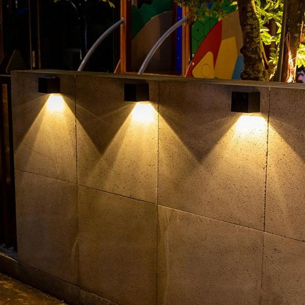 Solar Wall Light ABS | 2-in-1 Dual Colour Modes | Automatic Day-Night Sensor, IP65 Waterproof, Wireless Fitting Design