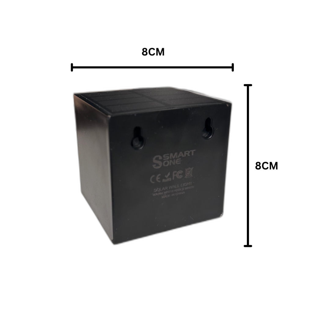 Solar Wall Light ABS | 2-in-1 Dual Colour Modes | Automatic Day-Night Sensor, IP65 Waterproof, Wireless Fitting Design