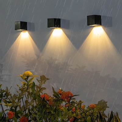 Solar Wall Light ABS | 2-in-1 Dual Colour Modes | Automatic Day-Night Sensor, IP65 Waterproof, Wireless Fitting Design
