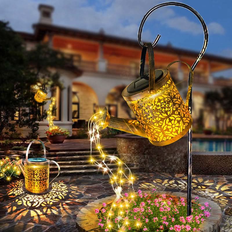 SolarGarden | Solar Garden Lamp with Star-Shaped Design - Flexible Copper Wire for Outdoor Lights
