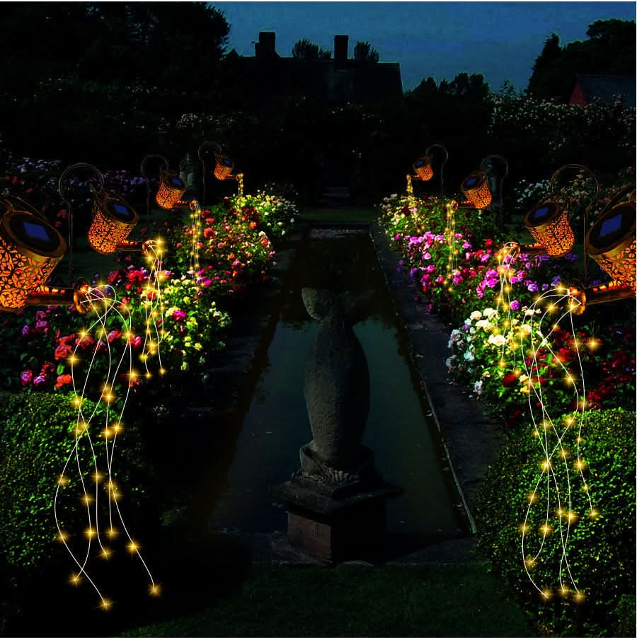 SolarGarden | Solar Garden Lamp with Star-Shaped Design - Flexible Copper Wire for Outdoor Lights