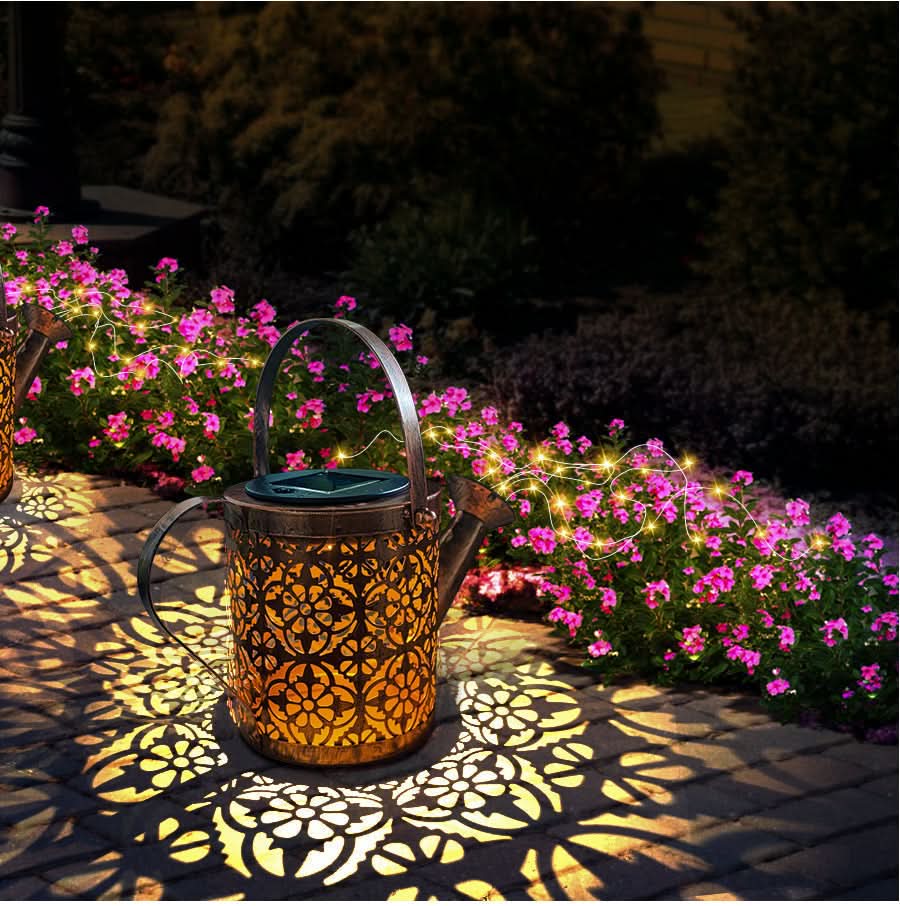 SolarGarden | Solar Garden Lamp with Star-Shaped Design - Flexible Copper Wire for Outdoor Lights