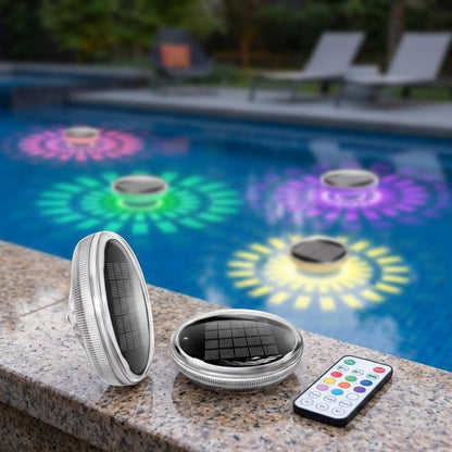 Solar Floating Pool Lights – 9 Color Modes Remote Control Waterproof
