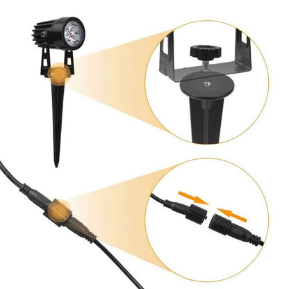 Solar Powered Security Light – 4-Pack Waterproof Garden Spike Lights