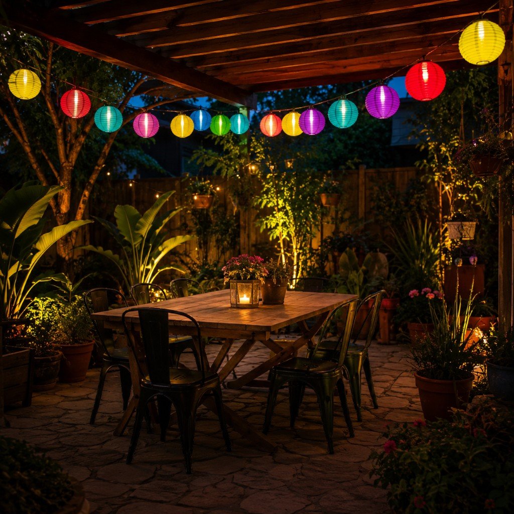 Solar String Lights Outdoor – Waterproof Lanterns for Garden Patio Use