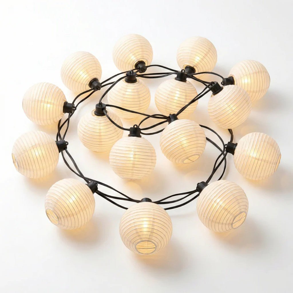 Solar String Lights Outdoor – Waterproof Lanterns for Garden Patio Use