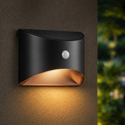 Solar Wall Lights Outdoor – PIR Motion Sensor Waterproof Garden Illumination