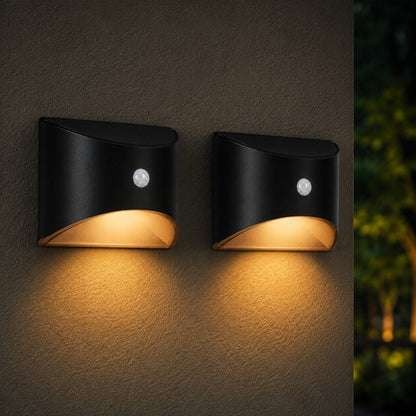 Solar Wall Lights Outdoor – PIR Motion Sensor Waterproof Garden Illumination