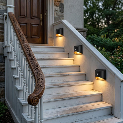 Solar Wall Lights Outdoor – PIR Motion Sensor Waterproof Garden Illumination