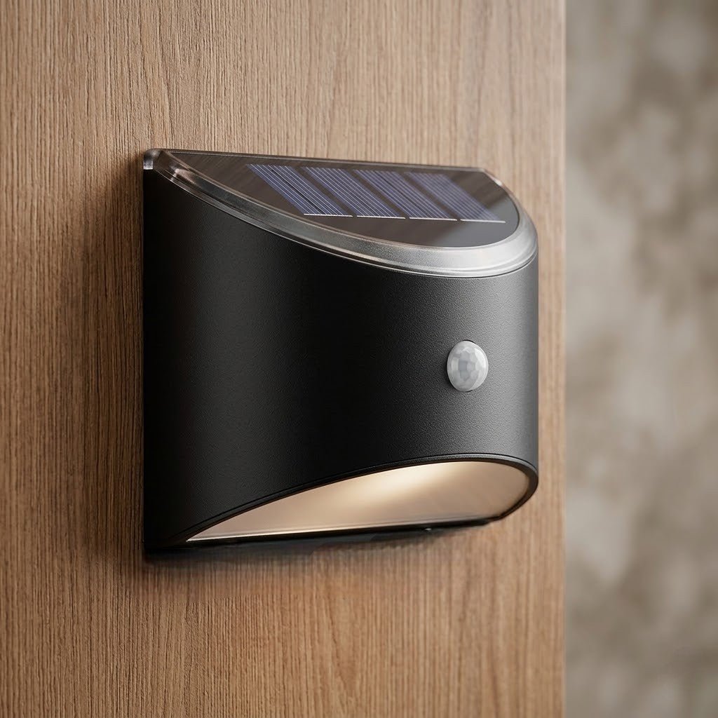 Solar Wall Lights Outdoor – PIR Motion Sensor Waterproof Garden Illumination