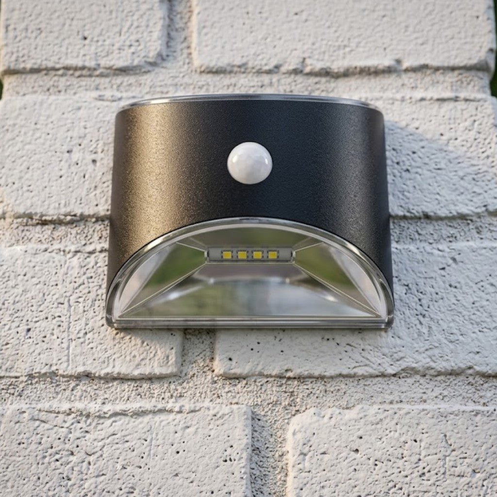Solar Wall Lights Outdoor – PIR Motion Sensor Waterproof Garden Illumination
