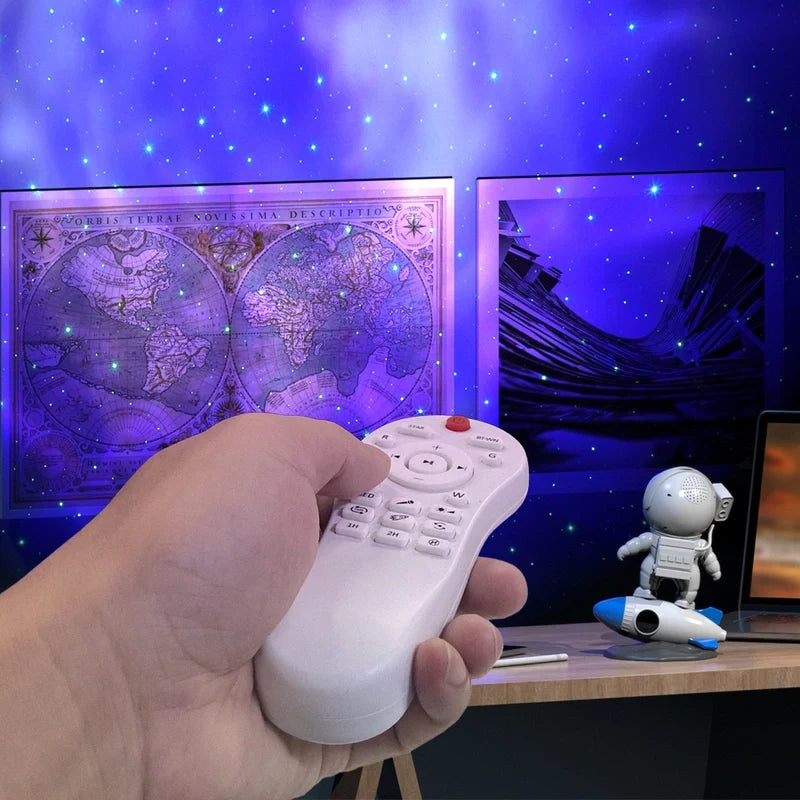Space Projection Night Light, Rocket-Shaped Design | Multicolour Glow | 13 4K Films or App-Controlled Bluetooth Audio