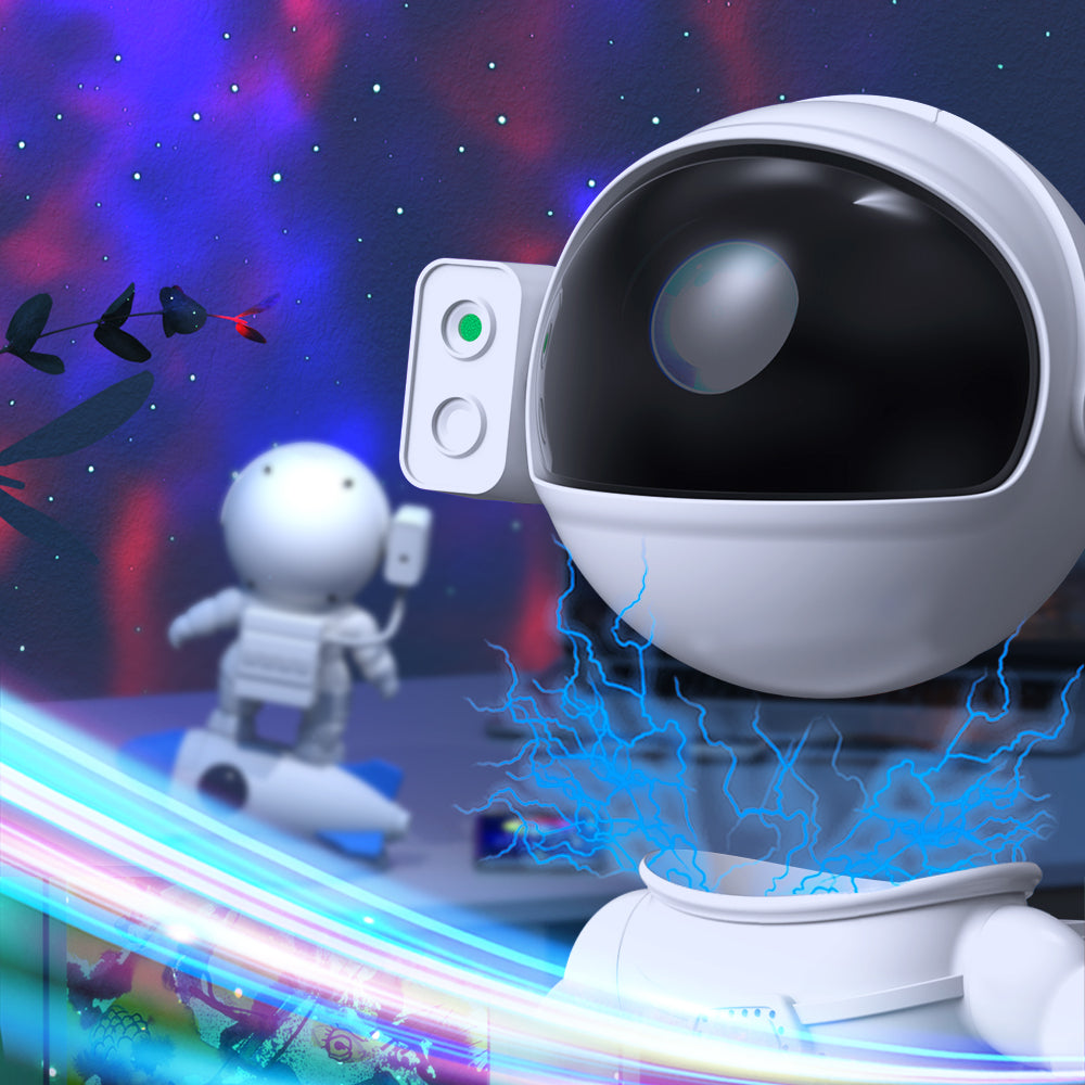 Space Projection Night Light, Rocket-Shaped Design | Multicolour Glow | 13 4K Films or App-Controlled Bluetooth Audio