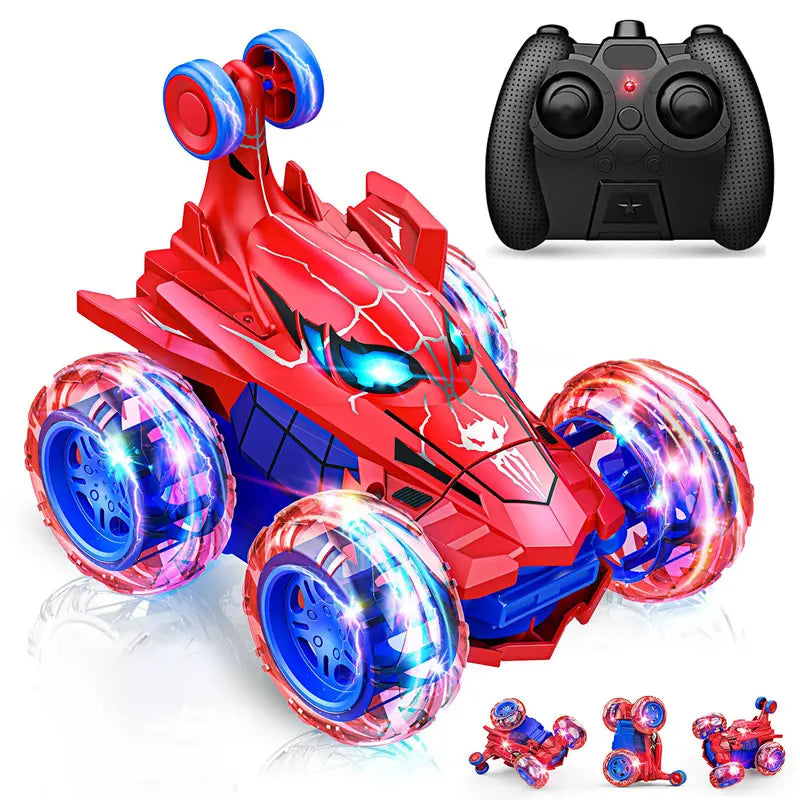 Spider Stunt Car | 360° Drift RC Car with LED Lights