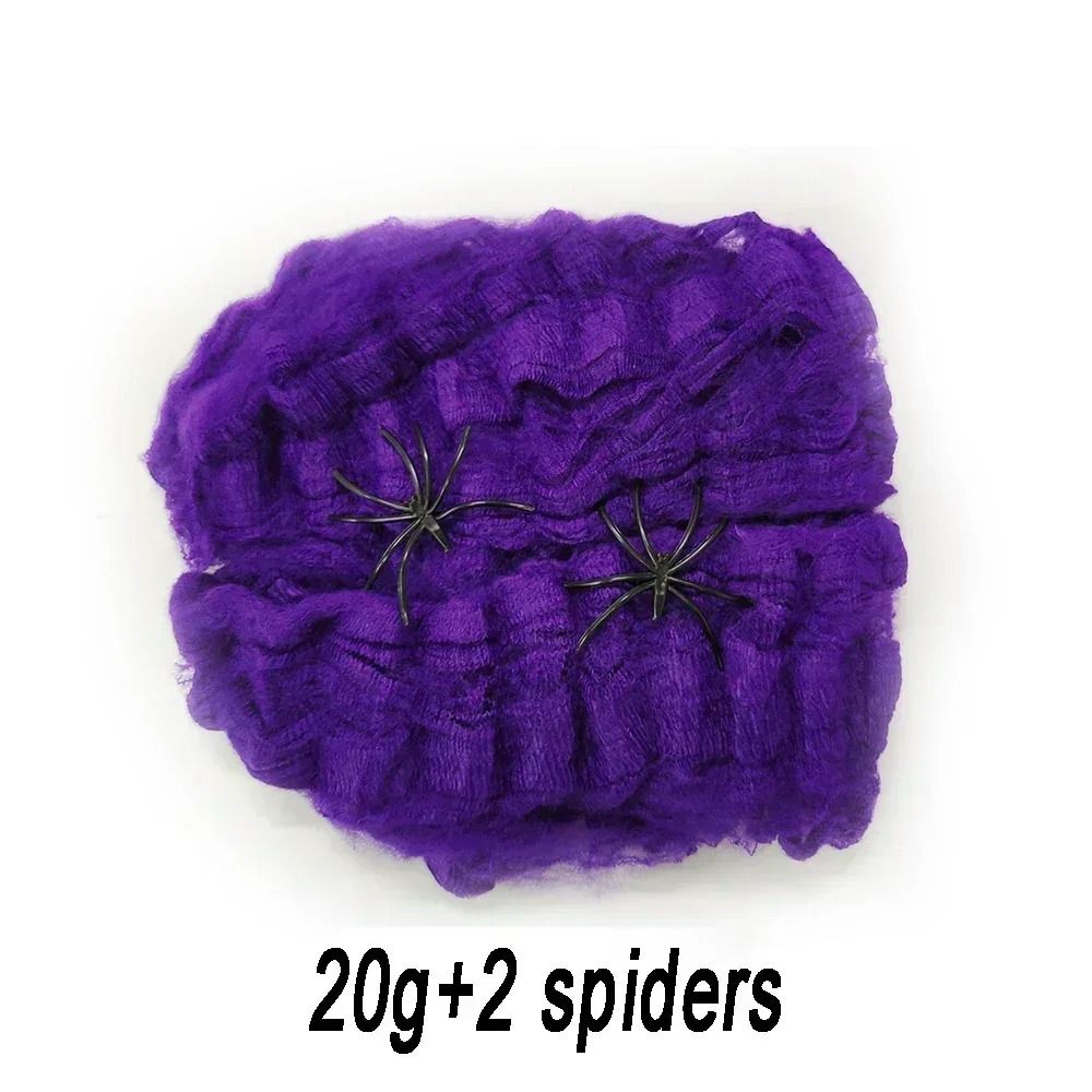 Spider Web Halloween Decoration | Stretchable Cotton Thread Webbing | Covers Large Areas for Instant Spooky Effect