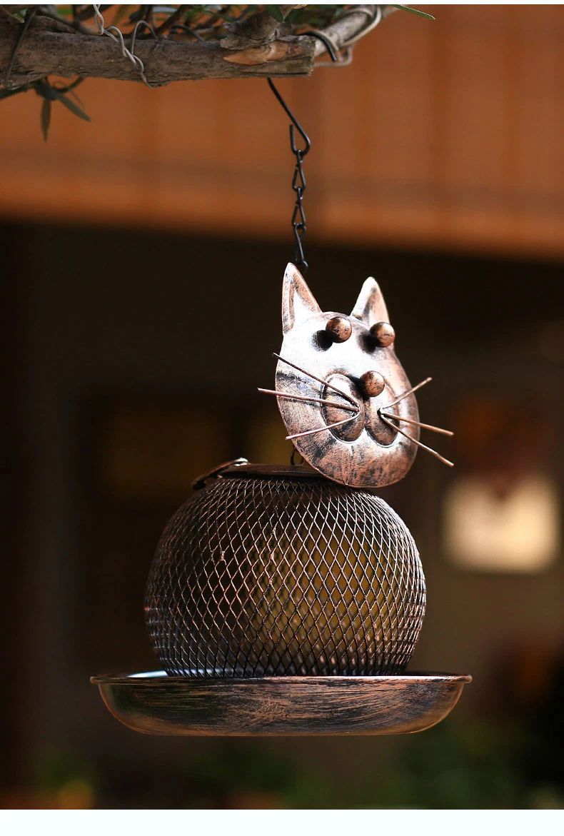 Squirrel-Proof Bird Feeder Hanging Metal with Multiple Feeding Ports