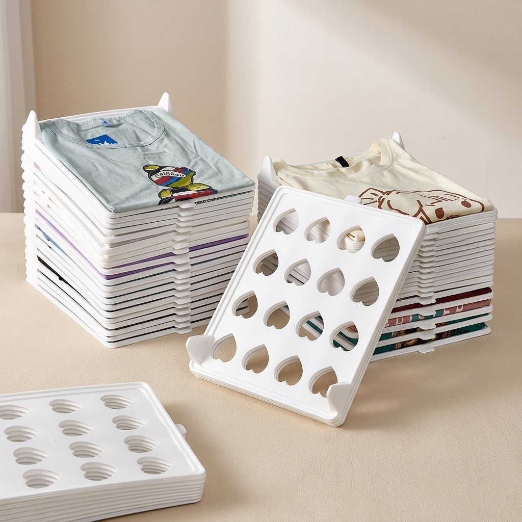 Stackable Shirt Organizer Boards | Cut-Out Face, Pull-Out