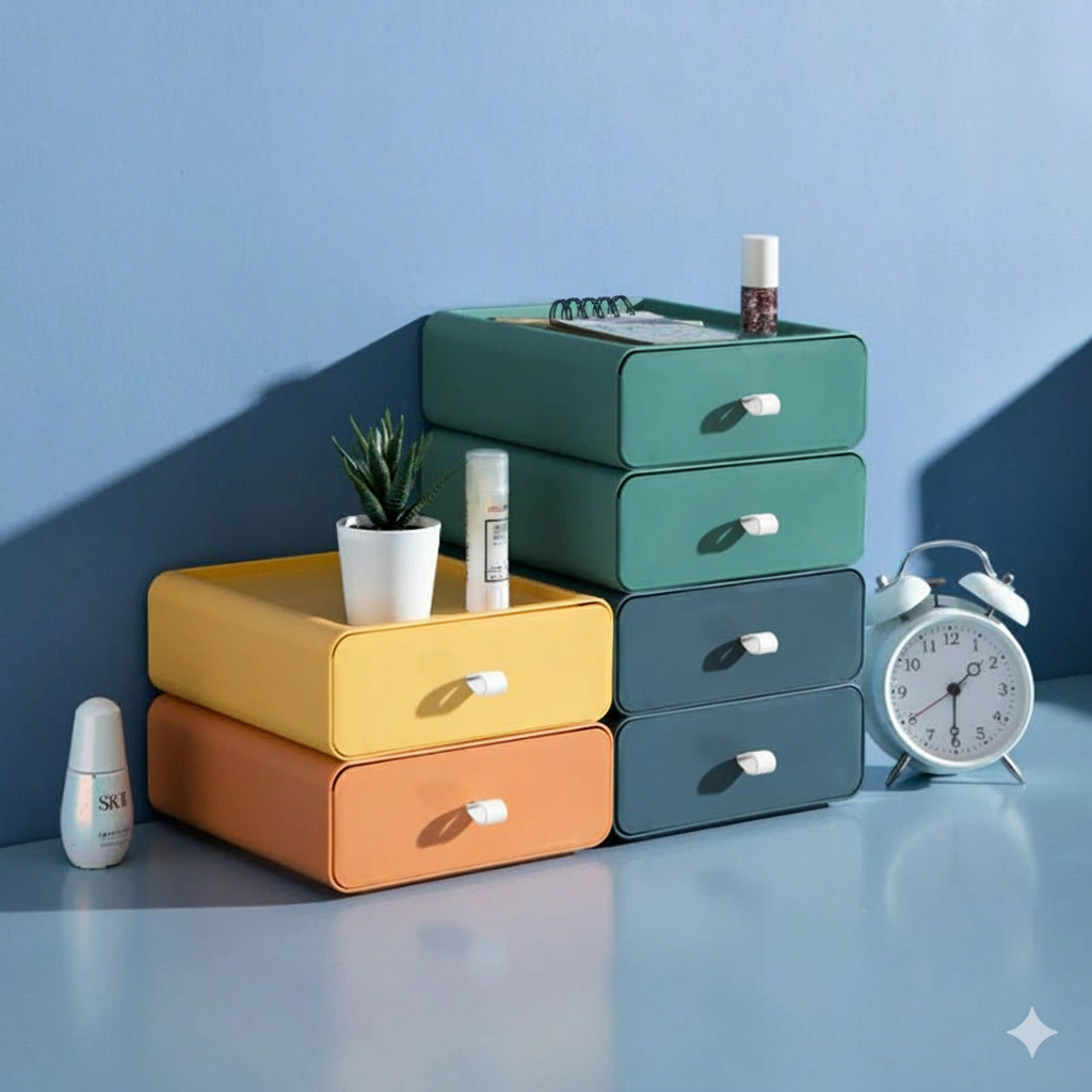 Stackable Storage Boxes Drawer Organiser 0