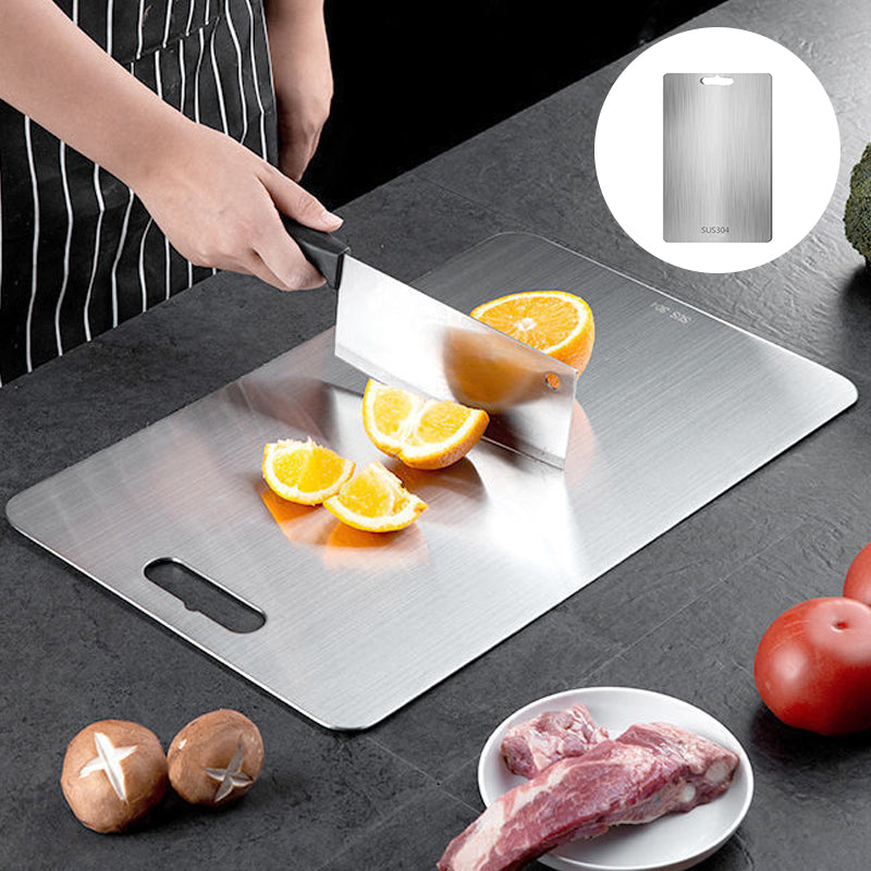 Stainless Steel Cutting Board Double-Sided | Anti-Bacterial & Anti-Mould Surface | Rust-Resistant Chopping Board