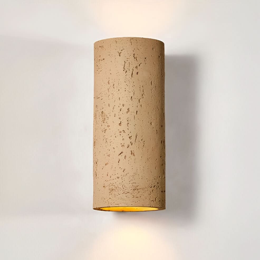 StoneBeam | LED Cylinder Wall Light Set – Up-and-Down Design