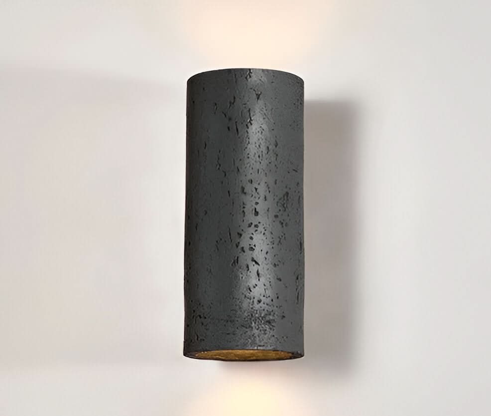StoneBeam | LED Cylinder Wall Light Set – Up-and-Down Design