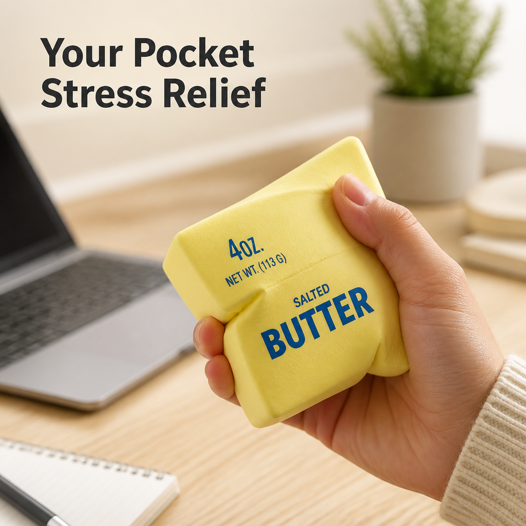 Stress Relief Squeeze Stick Soft-Touch Design | Squishy Sensory Fidget Toy | Calming Hand Exercise for Focus and Relief