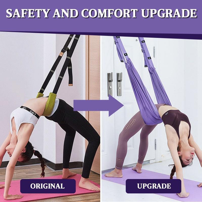 Stretch Band with Numbered Loops | Adjustable Length for Yoga, Pilates and Mobility Training | Soft Woven Fabric
