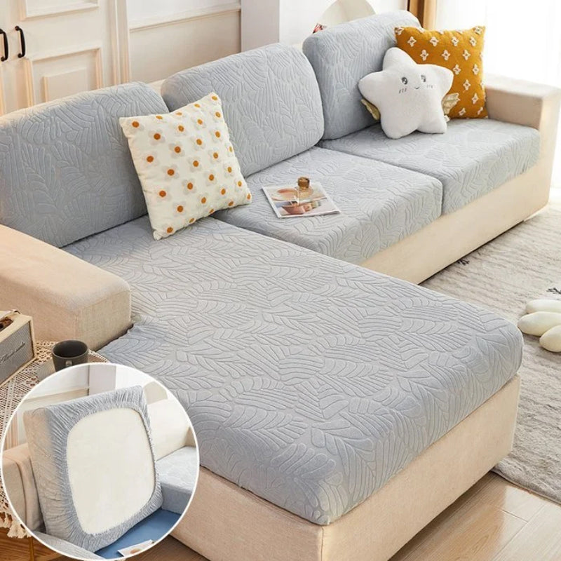 Stretch Sofa Cover Polyester | Elastic Fit, Pet & Stain Protection | Fits Single, Double or Triple Seat Sofas Snugly