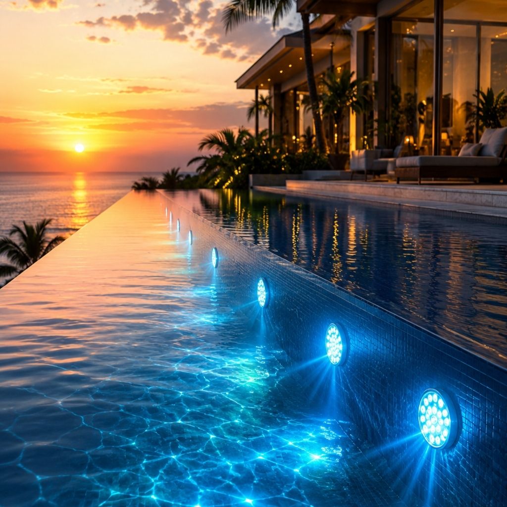 Submersible Pool Light – 16 Color LED with Remote Control Features