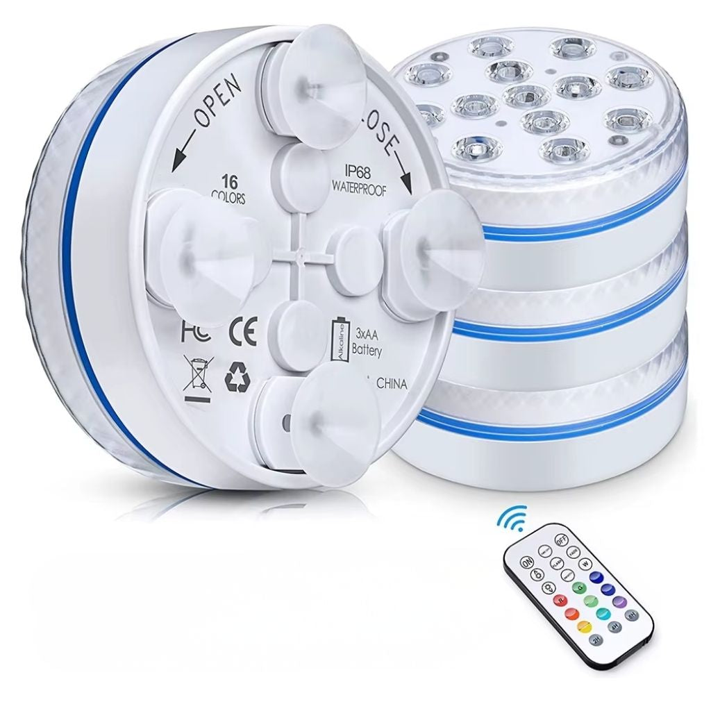 Submersible Pool Light – 16 Color LED with Remote Control Features
