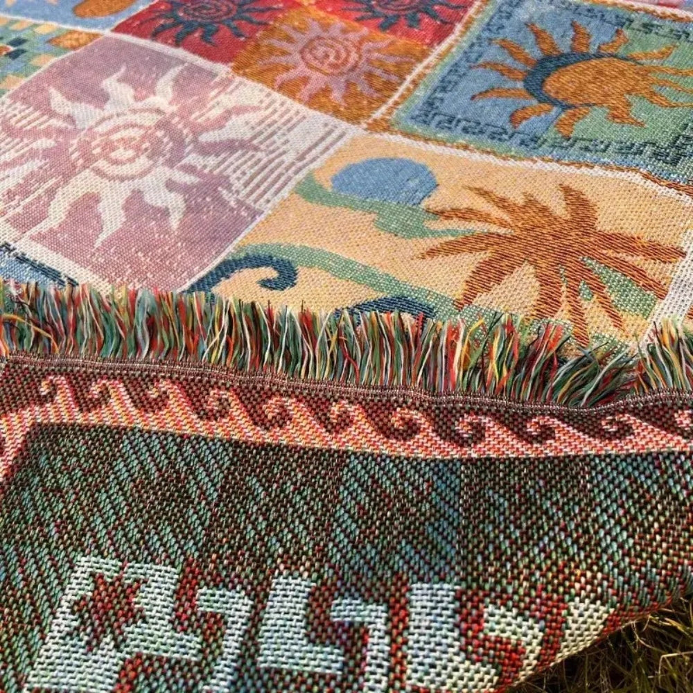 Sun & Soul | Large Picnic Blanket – Durable Microfiber Fabric Design