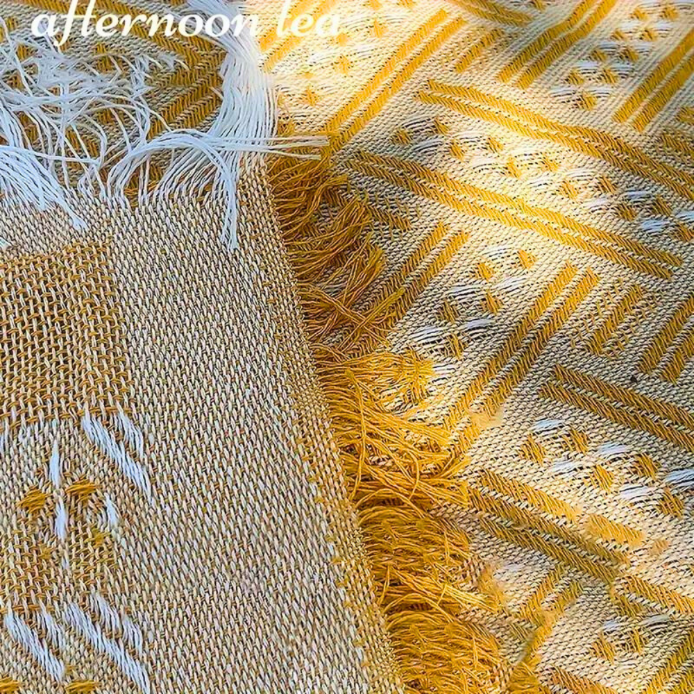 Sunny Day | Picnic Mat - Durable Cotton Blend With Geometric Design
