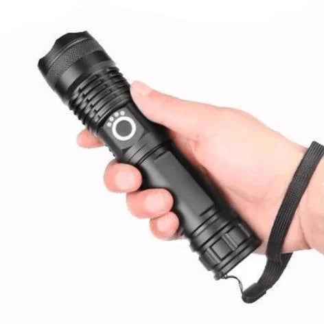 Super-Bright Flashlight – Aluminum, 90,000 Lumens, Waterproof for Outdoor and Adventure Activities 0