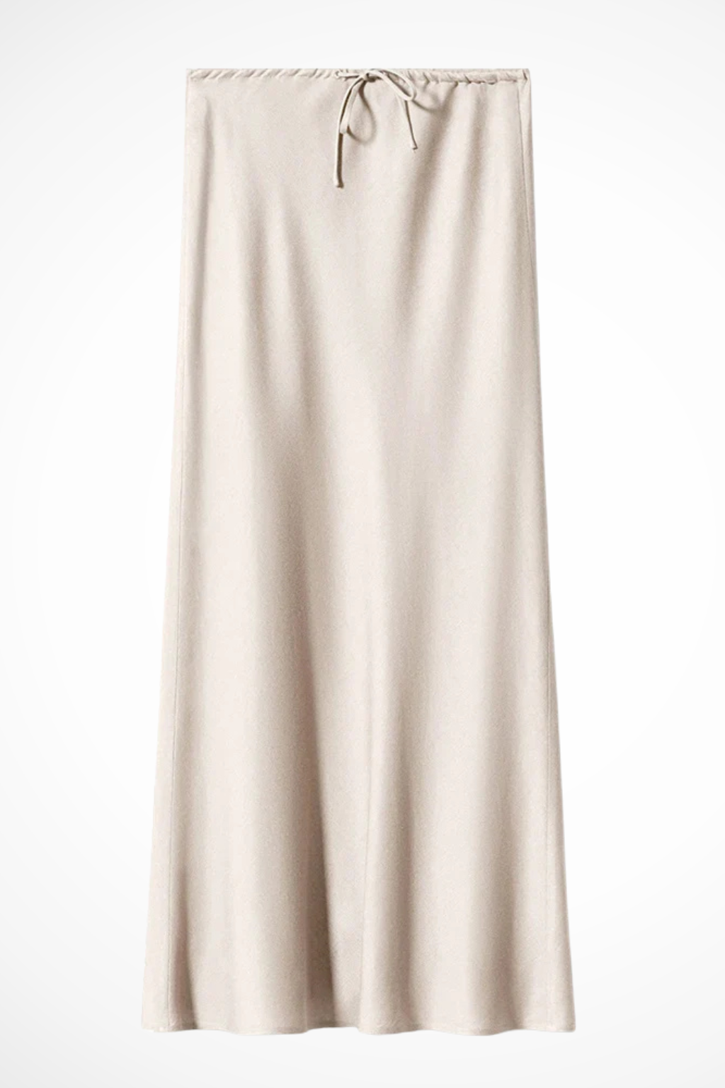 Sylvia | Women's Maxi Skirt – High Waist Satin With Tiered Design 1