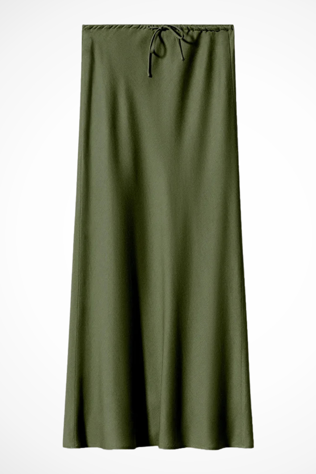Sylvia | Women's Maxi Skirt – High Waist Satin With Tiered Design 5