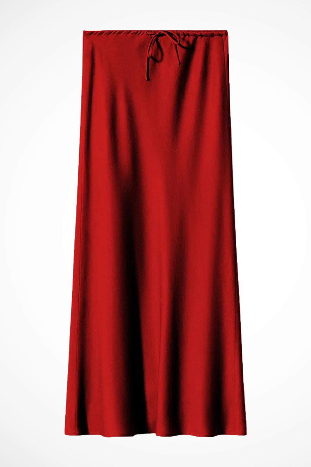 Sylvia | Women's Maxi Skirt – High Waist Satin With Tiered Design 7