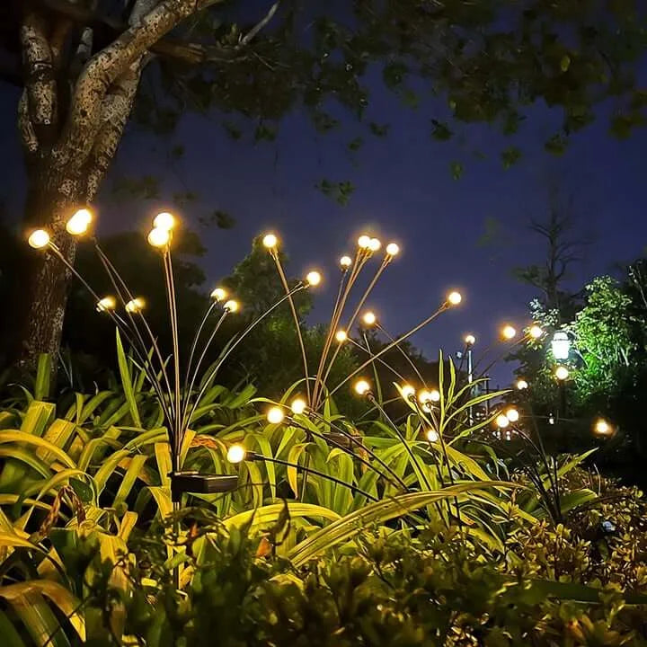 Solar LED Garden Lights | 8 or 10 Heads, Warm White Light | Weatherproof, Automatic Dusk-to-Dawn, No Wiring Needed 4