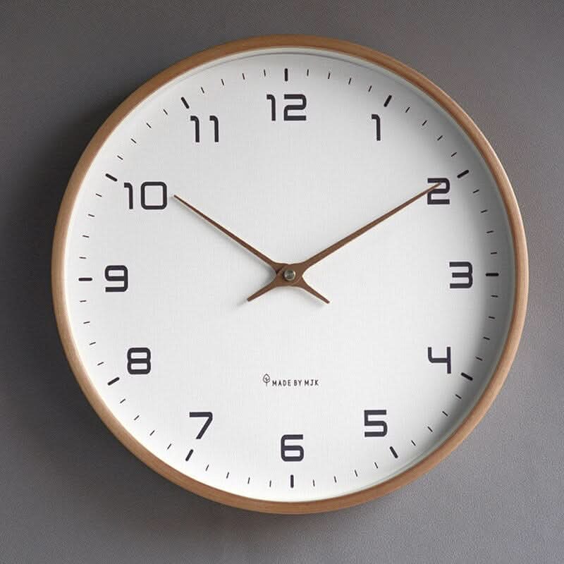TIMEBLEND - Modern silent wooden wall clock with minimalist Scandinavian design for calm, stylish interior spaces 4