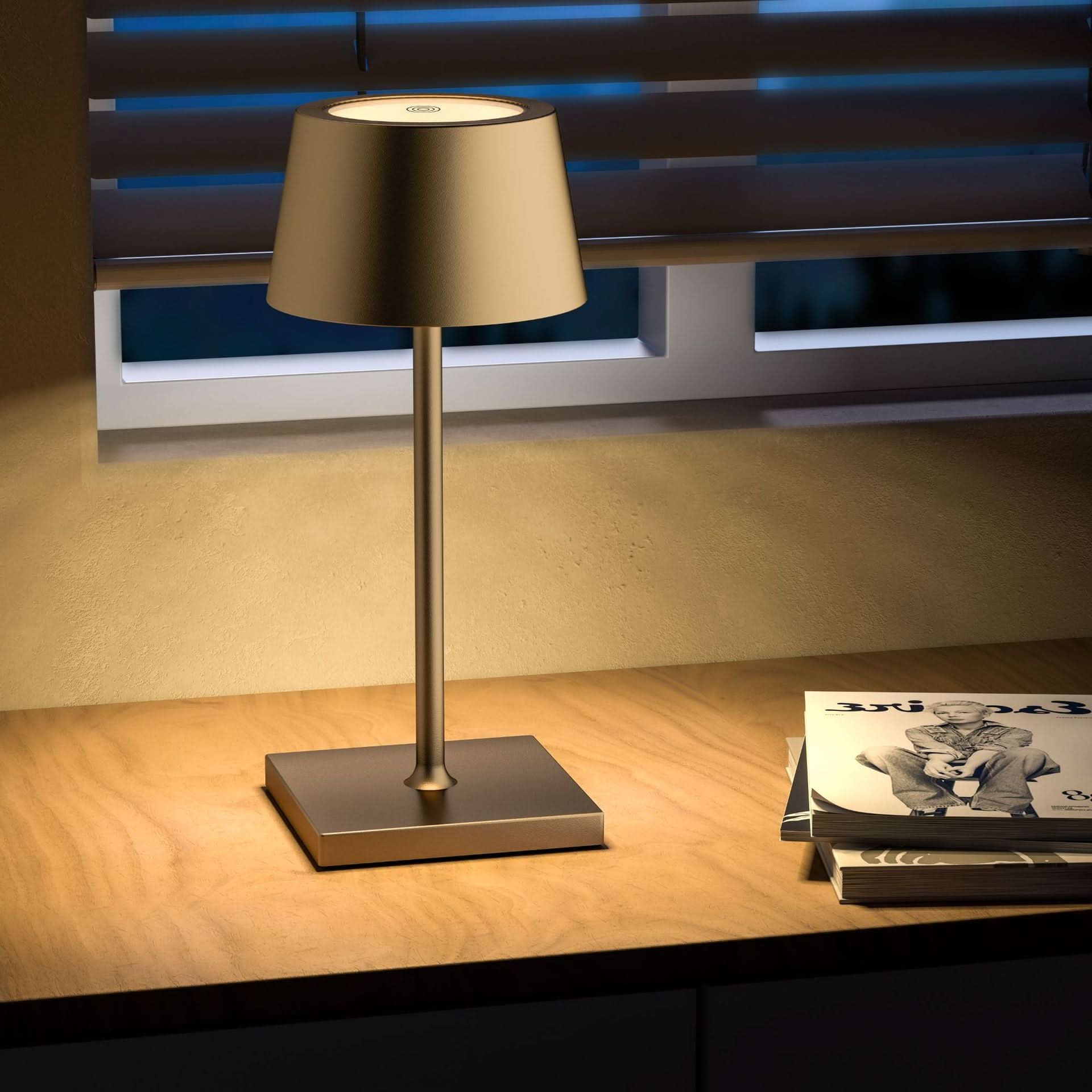 Table Lamp Cordless LED Aluminum Alloy Decorative Accent Light 3