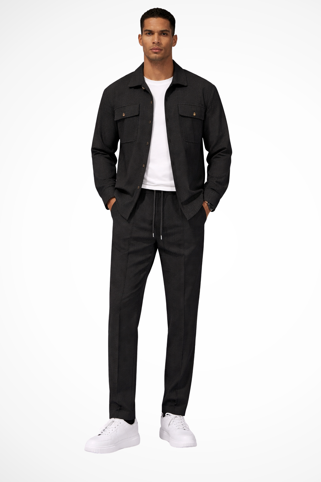 Tanner | Men's Clothing Overshirt and Straight Leg Trousers Set - Cotton 0
