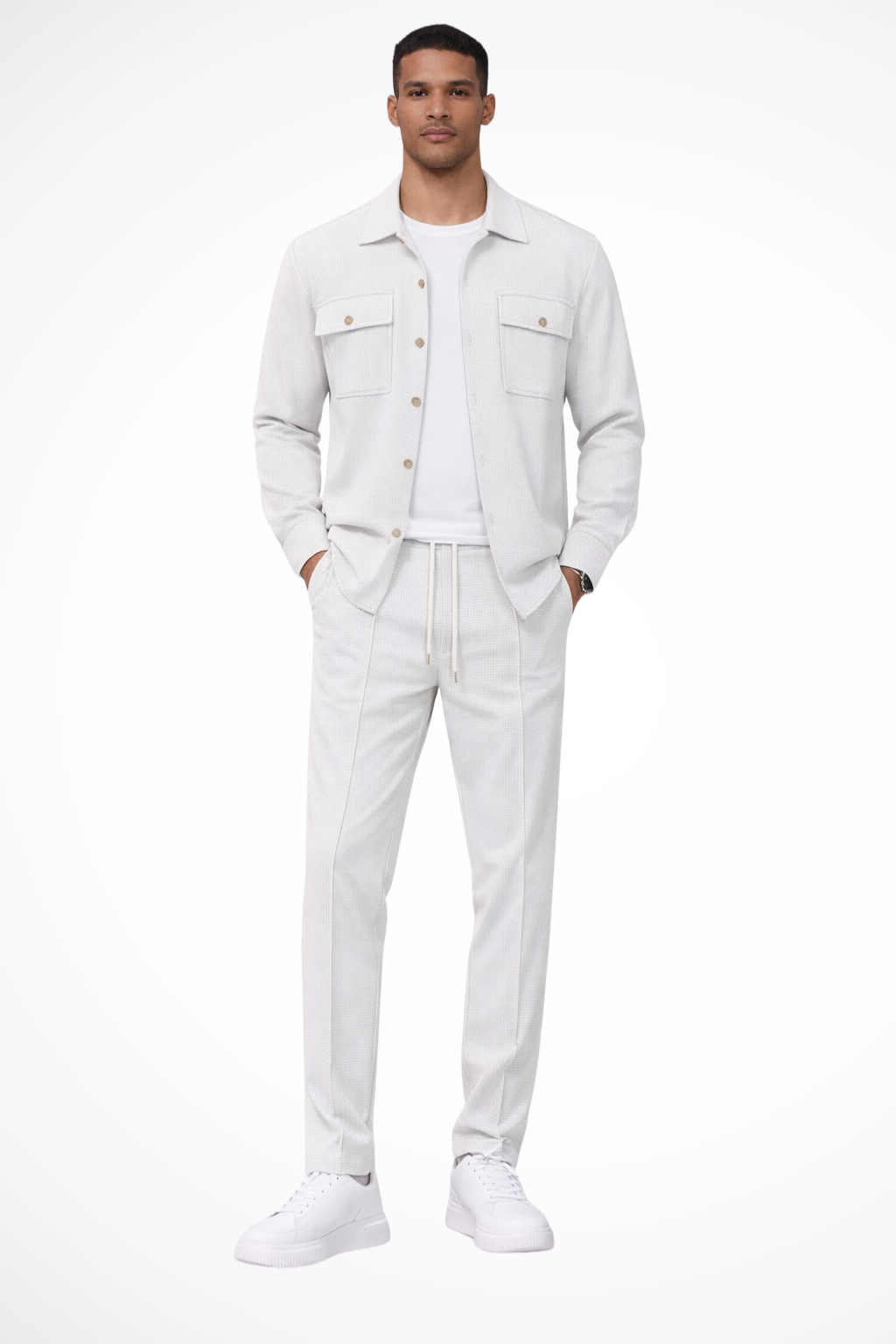 Tanner | Men's Clothing Overshirt and Straight Leg Trousers Set - Cotton 2