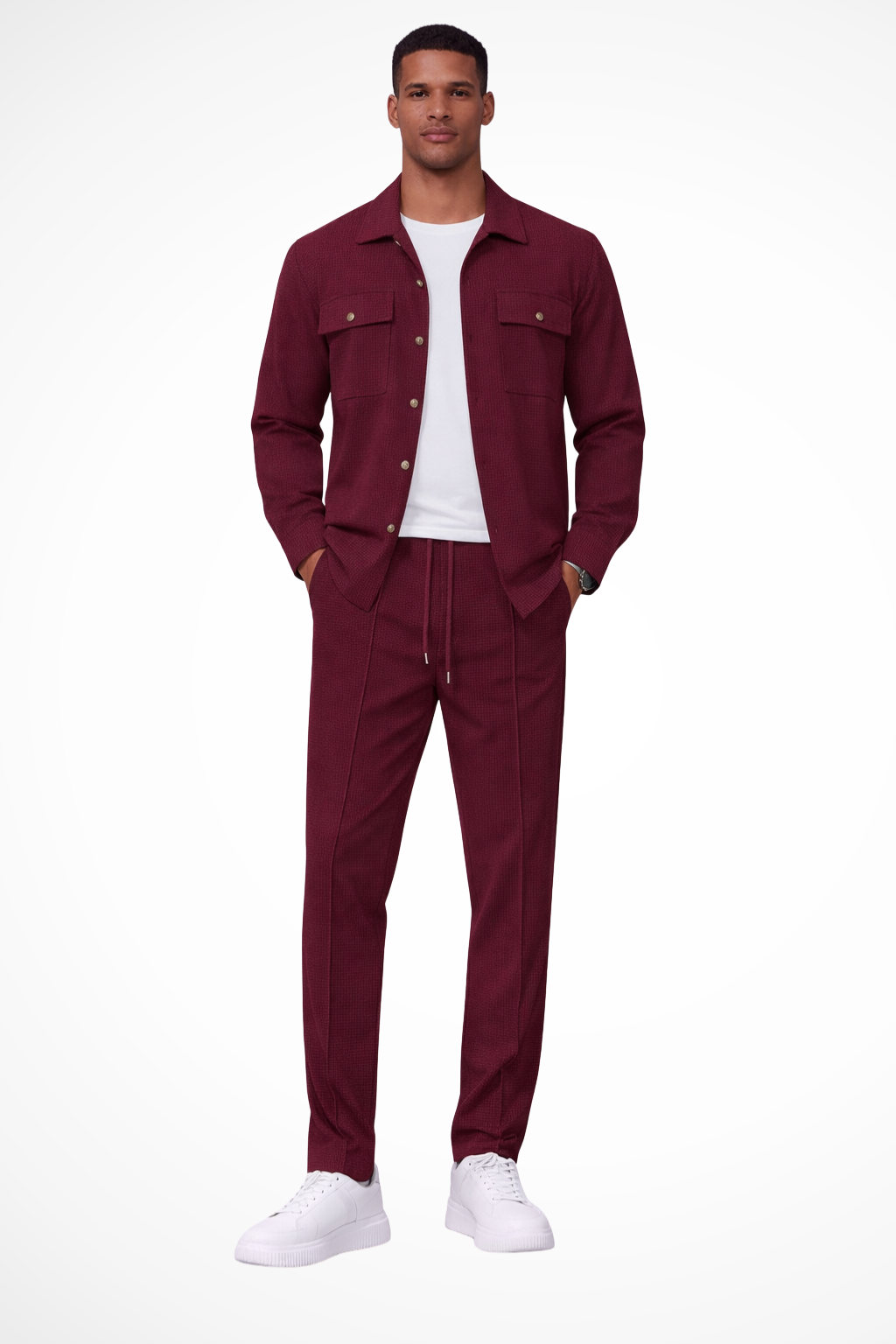 Tanner | Men's Clothing Overshirt and Straight Leg Trousers Set - Cotton 4