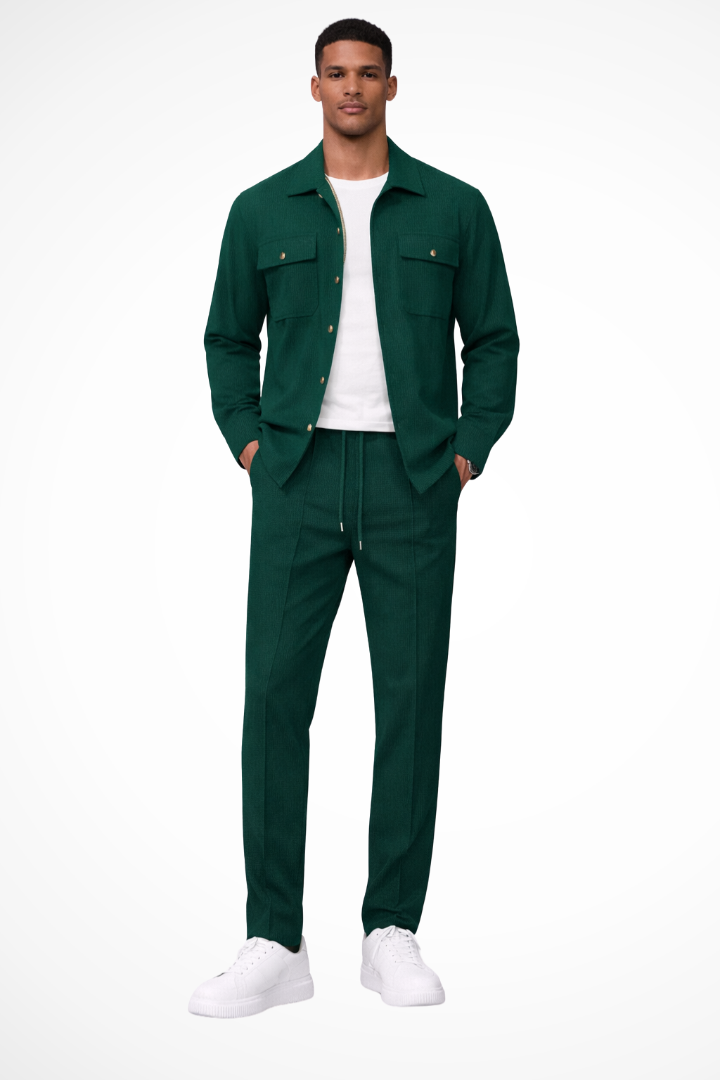 Tanner | Men's Clothing Overshirt and Straight Leg Trousers Set - Cotton 8