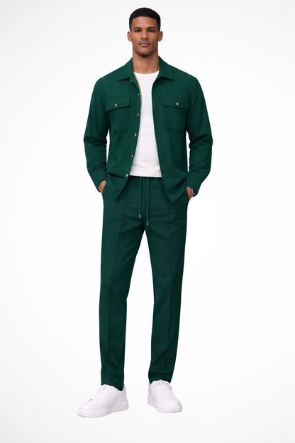Tanner | Men's Clothing Overshirt and Straight Leg Trousers Set - Cotton 8